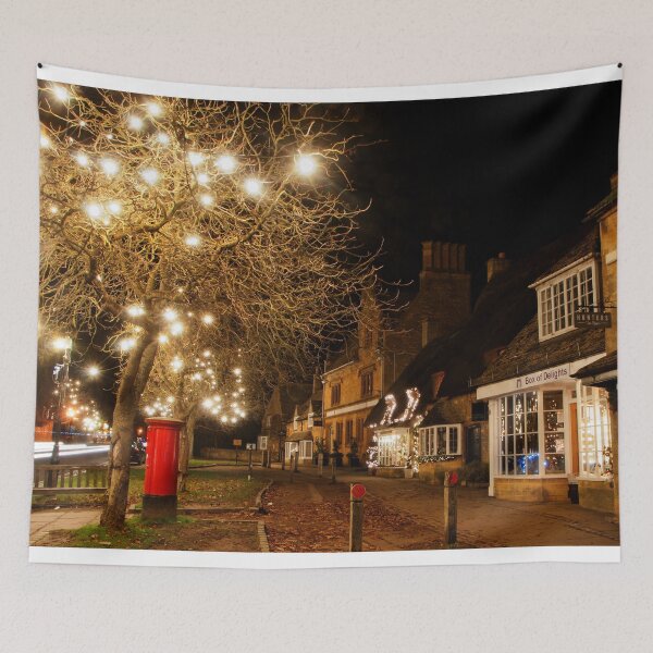 Item preview, Broadway Christmas Lights Cotswolds Worcestershire UK designed and sold by AndyEvansPhotos.