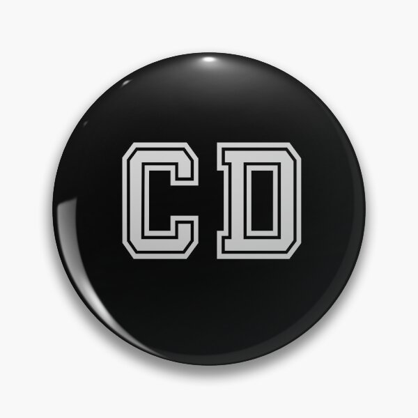 Item preview, C.D. Varsity Initials | Varsity Letters | Black And White | Personalised Gifts designed and sold by Avo And Sriracha.