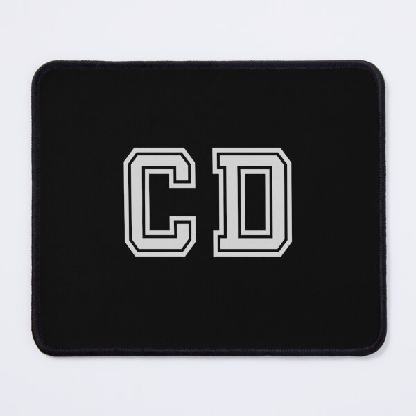 Item preview, C.D. Varsity Initials | Varsity Letters | Black And White | Personalised Gifts designed and sold by Avo And Sriracha.