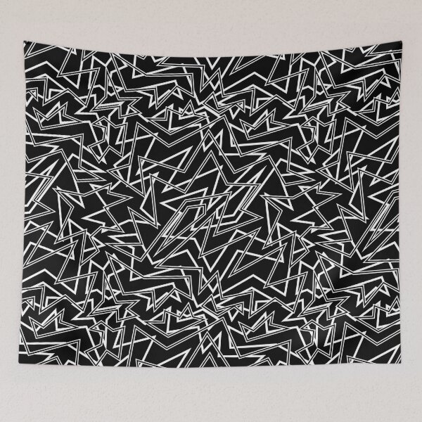 Item preview, Abstract Contemporary Pattern Black and White designed and sold by SoccaTamam.
