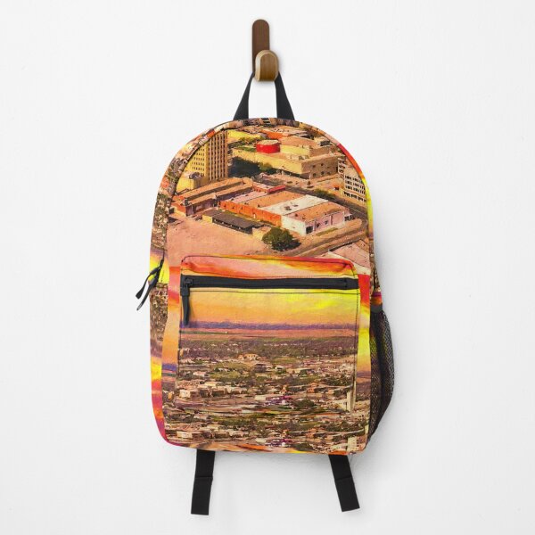 Item preview, Skyline of downtown San Angelo, Texas, seen at sunset - digital painting designed and sold by NickoPrints.