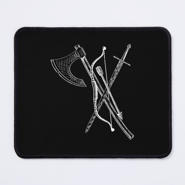 Item preview, The Golden Trio Axe Sword Bow designed and sold by The Junto Shop.