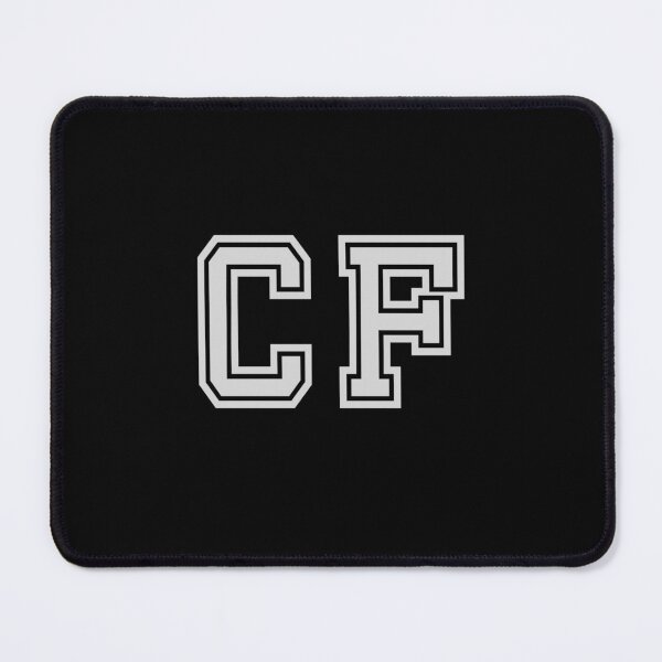 Item preview, C.F. Varsity Initials | Varsity Letters | Black And White | Personalised Gifts designed and sold by Avo And Sriracha.