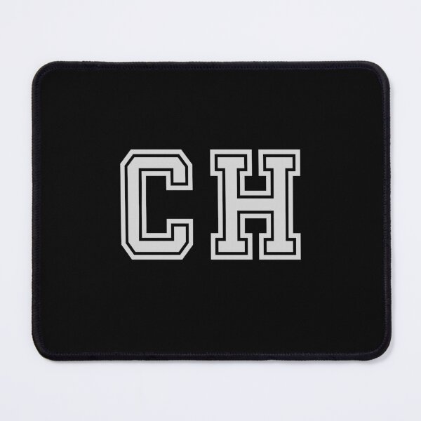 Item preview, C.H. Varsity Initials | Varsity Letters | Black And White | Personalised Gifts designed and sold by Avo And Sriracha.
