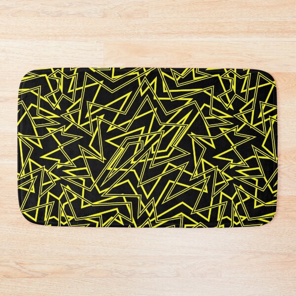 Item preview, Abstract Contemporary Pattern Black and Yellow designed and sold by SoccaTamam.