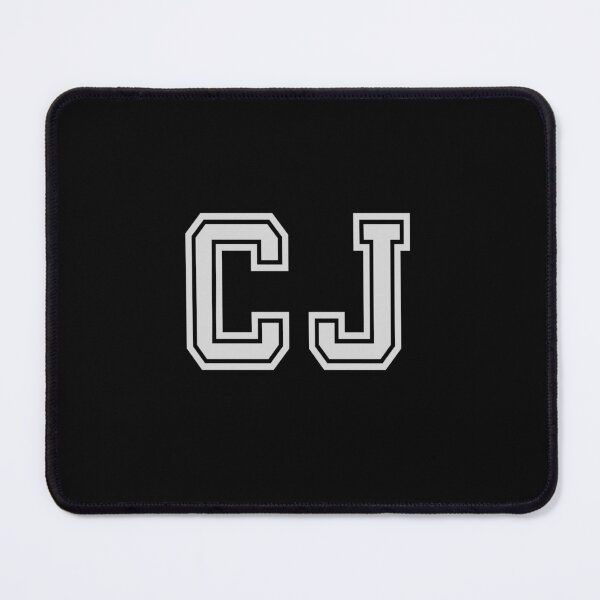 Item preview, C.J. Varsity Initials | Varsity Letters | Black And White | Personalised Gifts designed and sold by Avo And Sriracha.
