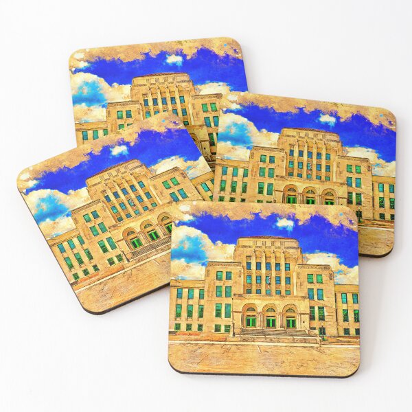 Item preview, San Angelo City Hall and Elta Joyce Murphey Performance Hall - digital painting designed and sold by NickoPrints.