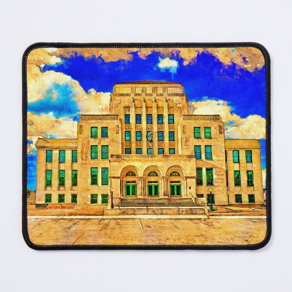 Item preview, San Angelo City Hall and Elta Joyce Murphey Performance Hall - digital painting designed and sold by NickoPrints.