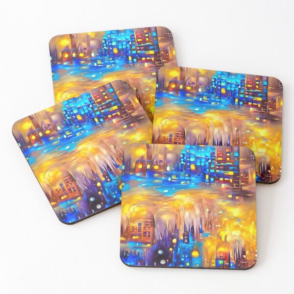Item preview, City Lights 15 Sea of Gold designed and sold by mhfoto.