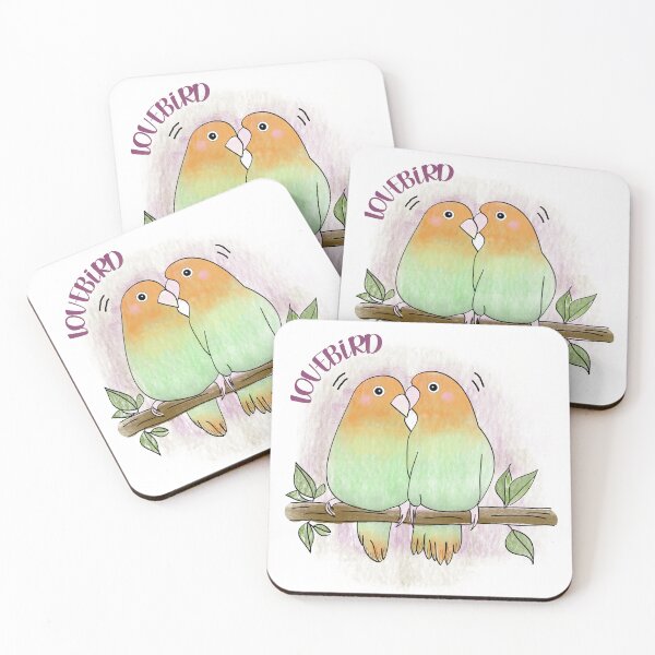 Item preview, Cute Lovebird designed and sold by PerlaDesignArt.