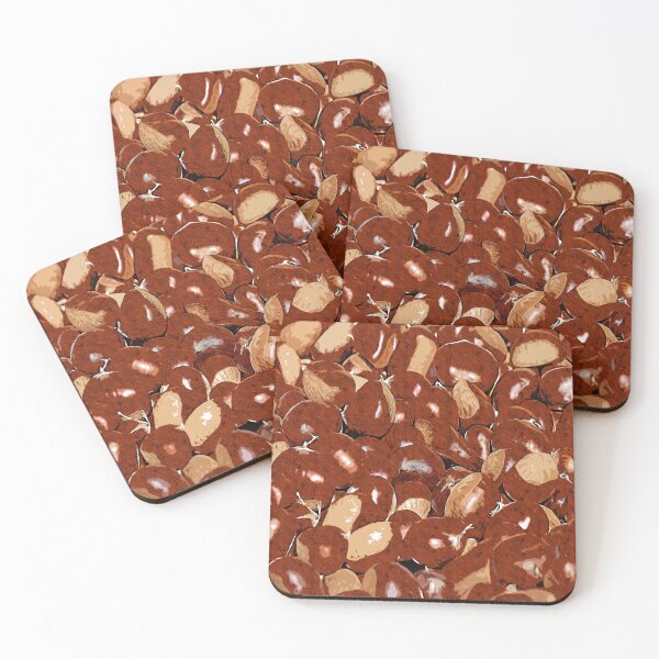Item preview, Beautiful chestnut texture in vegan style designed and sold by artdragongift 15.