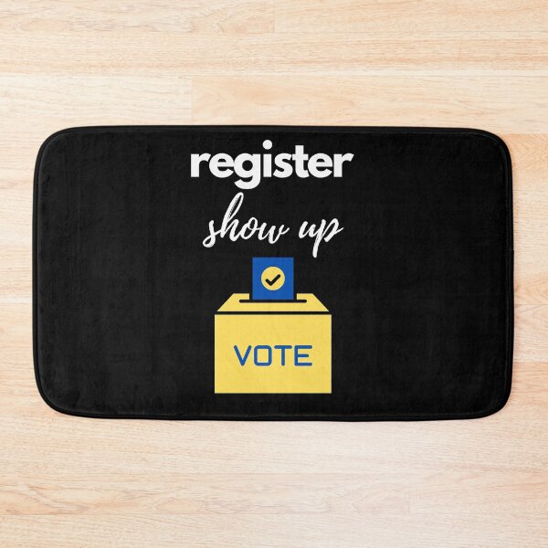 Item preview, Register show up vote blue letters designed and sold by Havilaharts.