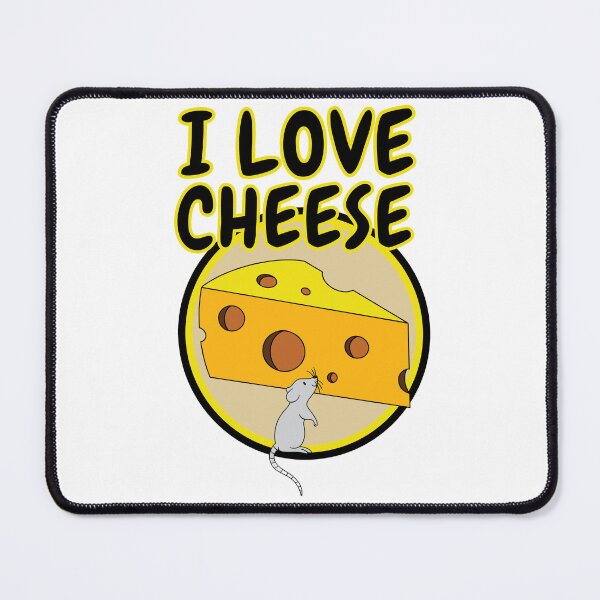 Item preview, I Love Cheese Mouse Swiss Cheese designed and sold by RichTeeDesigns.