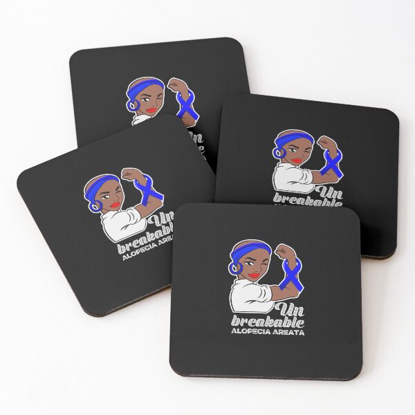 Item preview, unbreakable strong woman Alopecia Areata Awareness Spot Baldness  designed and sold by simolamiris.