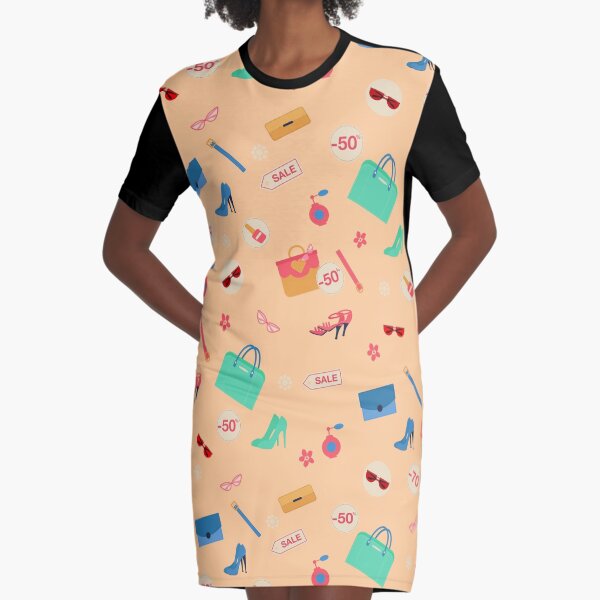 Item preview, Shopping Spring Sale Seamless Pattern. Accessories, Clothing and Fashion Elements  designed and sold by ivector.