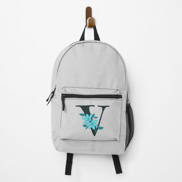 Item preview, Blue floral V monogram designed and sold by Coffee Lifestyle.