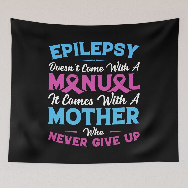 Item preview, Epilepsy Doesn't Come With A Manual Shirt, Epilepsy Warrior Tee, Epilepsy Awareness, Epilepsy Warrior, Purple Ribbon Shirt, Epilepsy Fighter designed and sold by aymob.