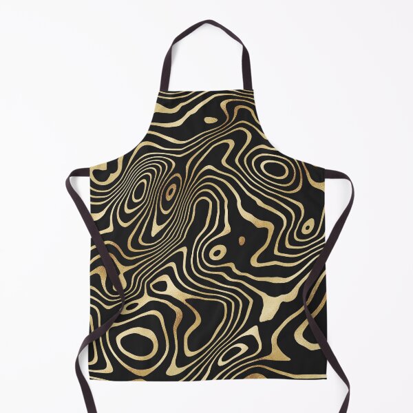 Item preview, Black Gold liquid swirl Abstract Design designed and sold by InovArtS.