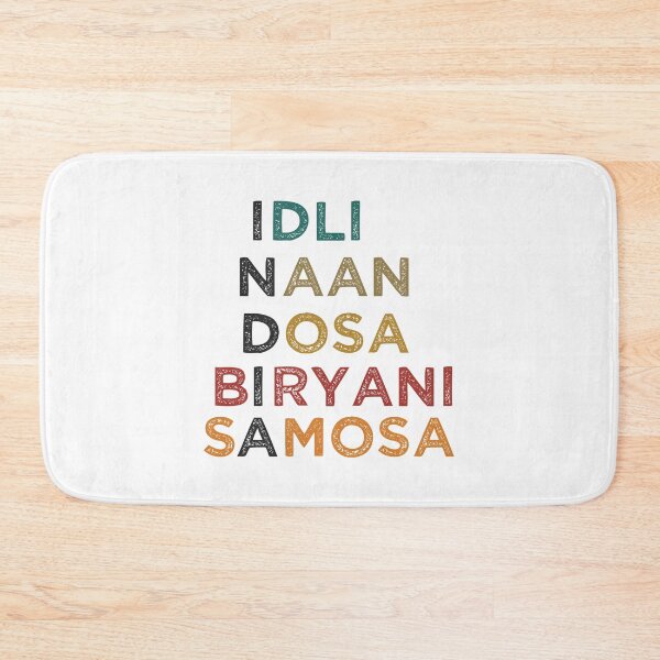 Item preview, Indian Food Lovers Idli Naan Dosa Biryani Samosa designed and sold by alltheprints.