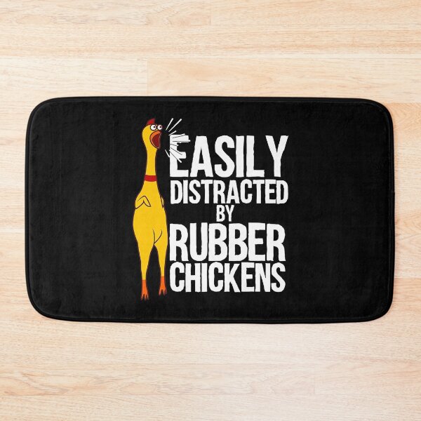 Item preview, Easily Distracted By Rubber Chicken Gift Cool Bird Lover designed and sold by davetmccall.