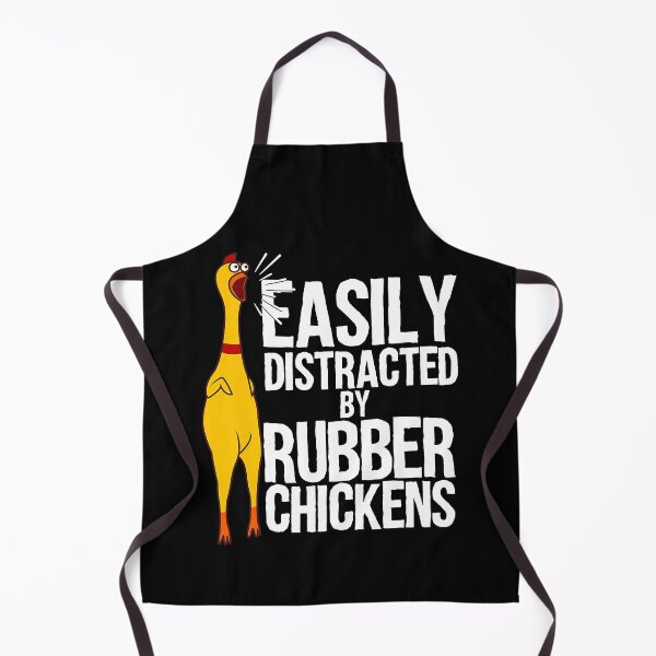 Item preview, Easily Distracted By Rubber Chicken Gift Cool Bird Lover designed and sold by davetmccall.
