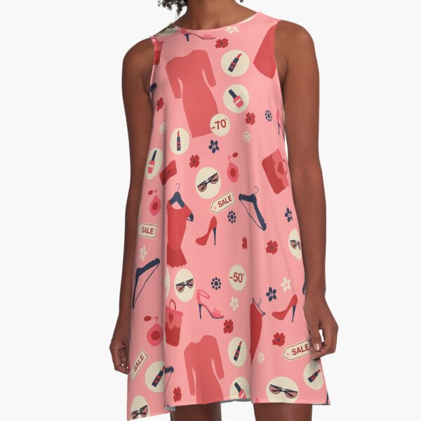 Item preview, Shopping Spring Sale Seamless Pattern. Accessories, Clothing and Fashion Elements designed and sold by ivector.
