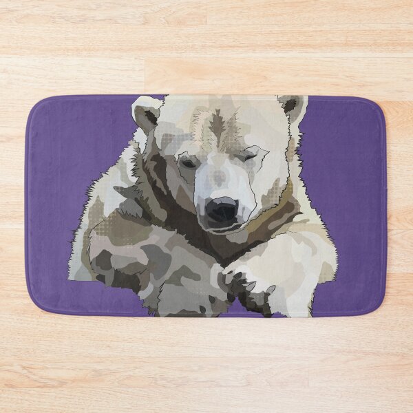 Item preview, Polar Bear on Purple Background designed and sold by BeeFoxTree.