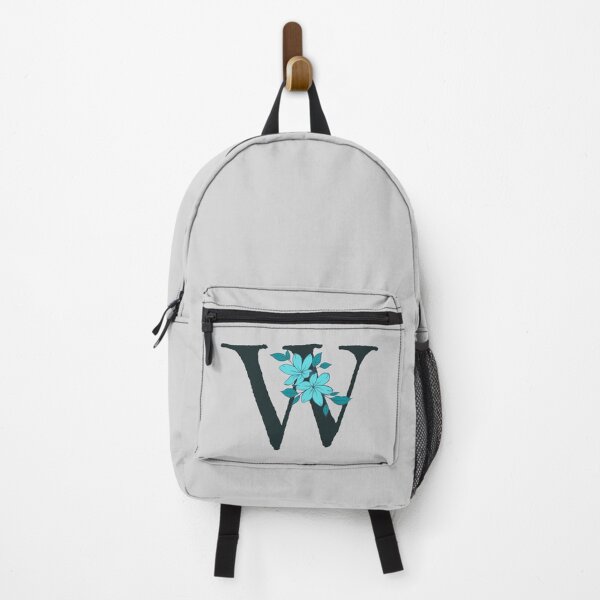 Item preview, Blue floral W monogram designed and sold by Coffee Lifestyle.
