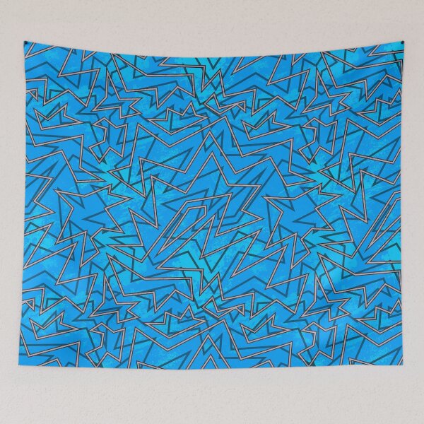 Item preview, Abstract Contemporary Pattern Blue designed and sold by SoccaTamam.