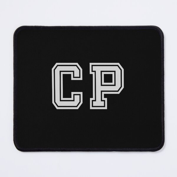 Item preview, C.P. Varsity Initials | Varsity Letters | Black And White | Personalised Gifts designed and sold by Avo And Sriracha.