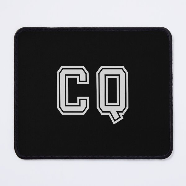 Item preview, C.Q. Varsity Initials | Varsity Letters | Black And White | Personalised Gifts designed and sold by Avo And Sriracha.