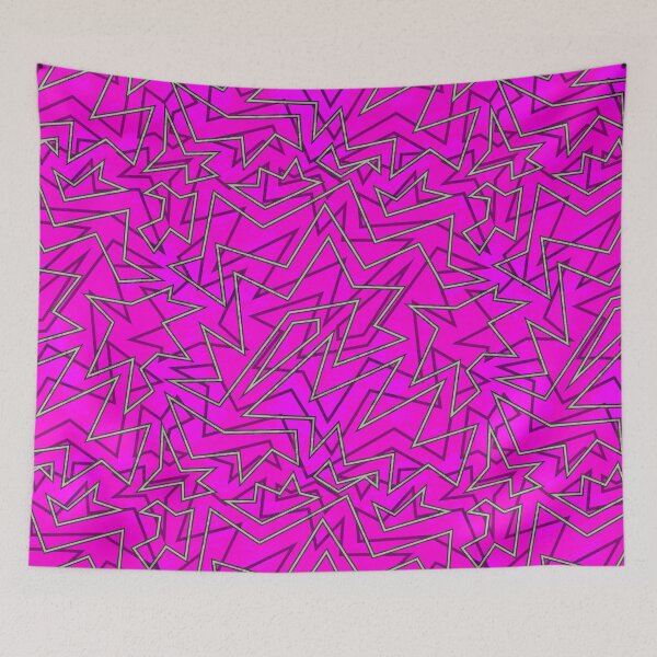 Item preview, Abstract Contemporary Pattern Fuchsia Pink designed and sold by SoccaTamam.