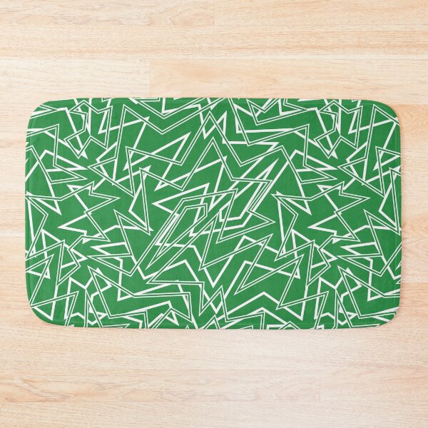 Item preview, Abstract Contemporary Pattern Green and White designed and sold by SoccaTamam.