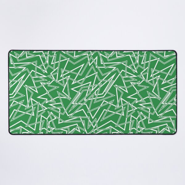 Item preview, Abstract Contemporary Pattern Green and White designed and sold by SoccaTamam.