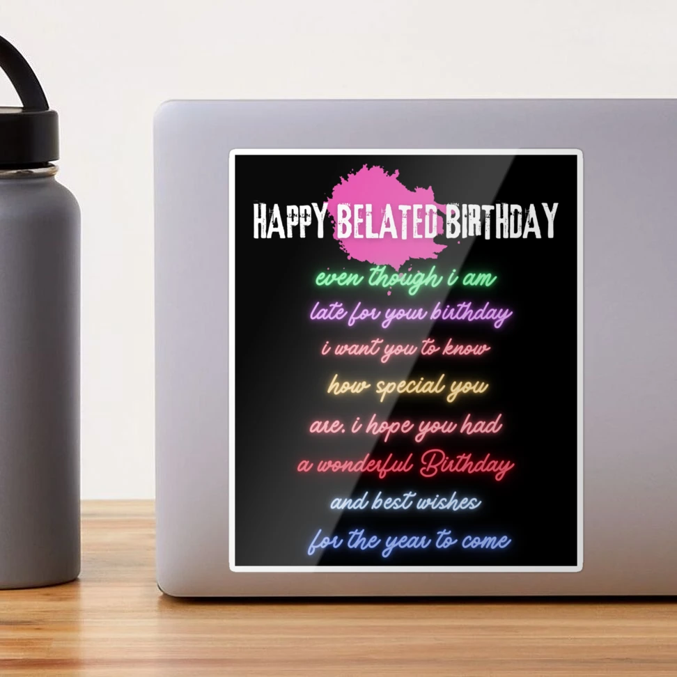 Happy Belated Birthday Gift | Artisan | Quirky Chocolate