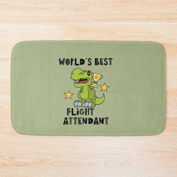 Item preview, Funny Flight Attendant, Worlds Best Flight Attendant, Humor, Dinosaur, T Rex, Tyrannosaurus, Animal, World Greatest, Dino designed and sold by iHeartDinosaurs.