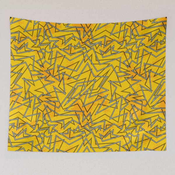 Item preview, Abstract Contemporary Pattern Yellow and White designed and sold by SoccaTamam.