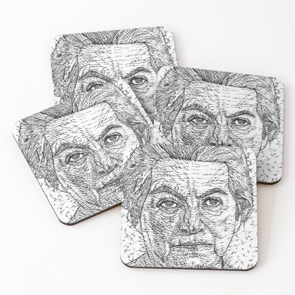 Item preview, GABRIELA MISTRAL ink portrait designed and sold by lautir.