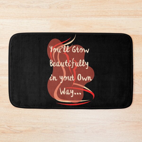 Item preview, You’ll Grow Beautifully in your Own Way– Woman Quote Illustration designed and sold by The-Muse.