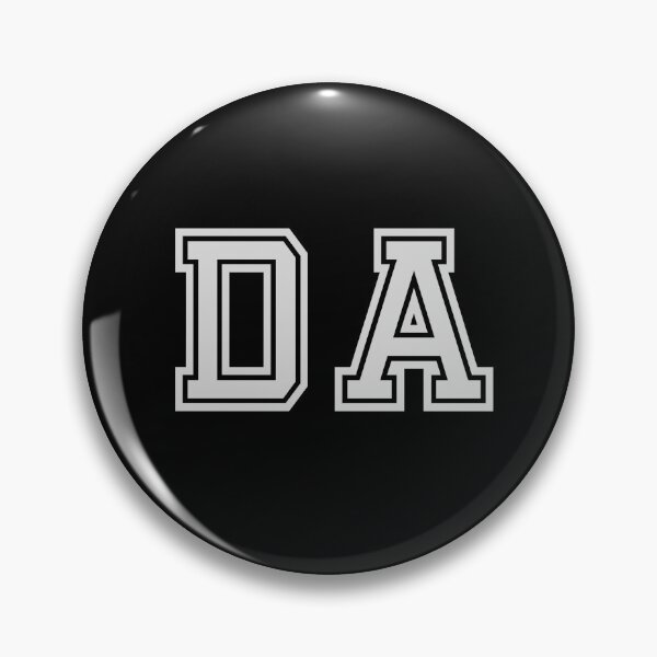 Item preview, D.A. Varsity Initials | Varsity Letters | Black And White | Personalised Gifts designed and sold by Avo And Sriracha.
