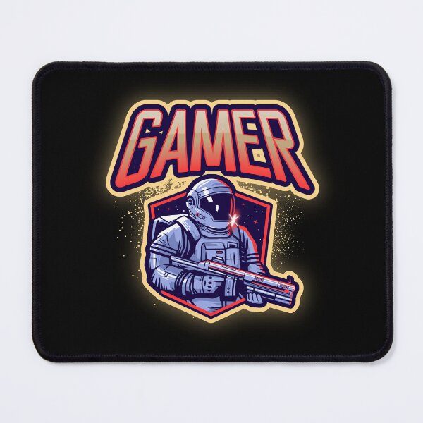 Item preview, Gamer with Astronaut holding a Space Gun designed and sold by PRIVARSHU.
