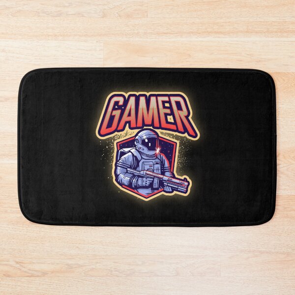 Item preview, Gamer with Astronaut holding a Space Gun designed and sold by PRIVARSHU.