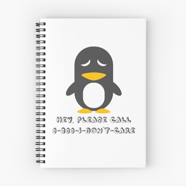 Item preview, Penguin - I don't care designed and sold by NoerdyundDoerty.