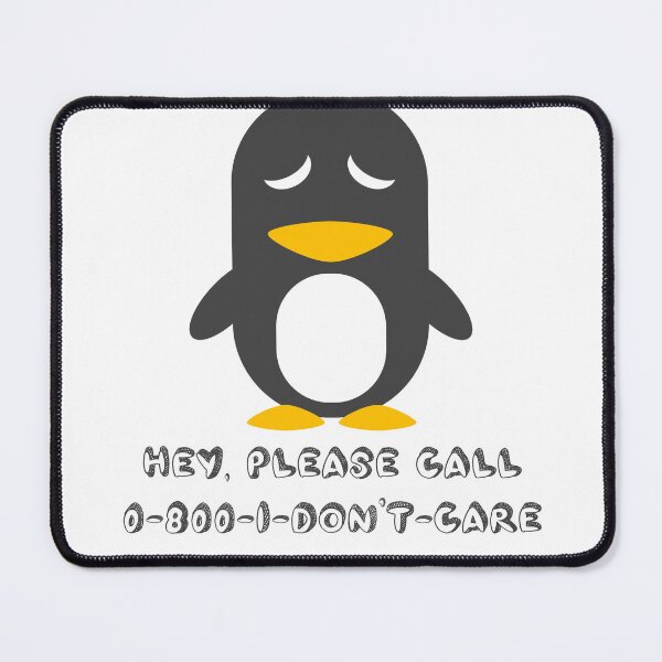 Item preview, Penguin - I don't care designed and sold by NoerdyundDoerty.