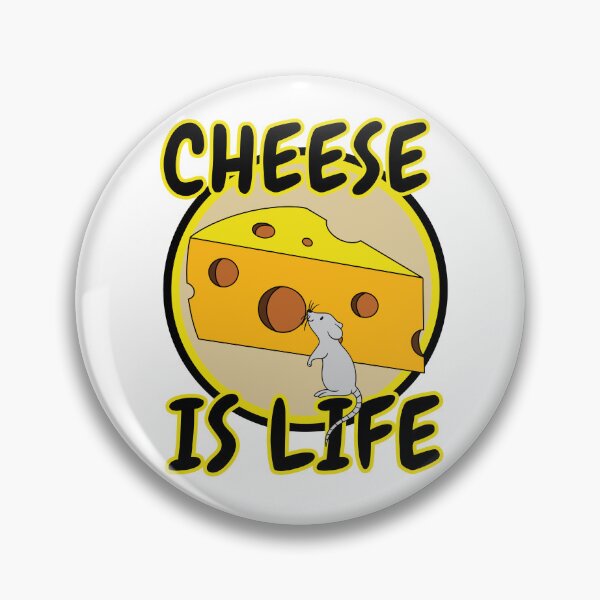 Item preview, Cheese Is Life Mouse Swiss Cheese designed and sold by RichTeeDesigns.