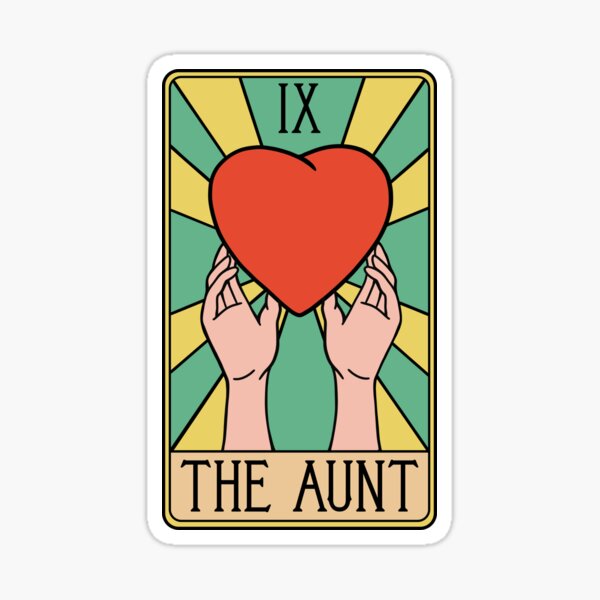 Aunt Tarot Card Sticker