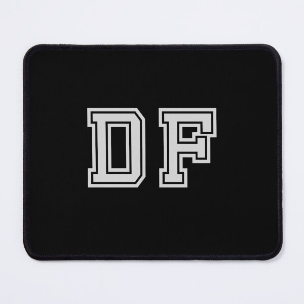 Item preview, D.F. Varsity Initials | Varsity Letters | Black And White | Personalised Gifts designed and sold by Avo And Sriracha.