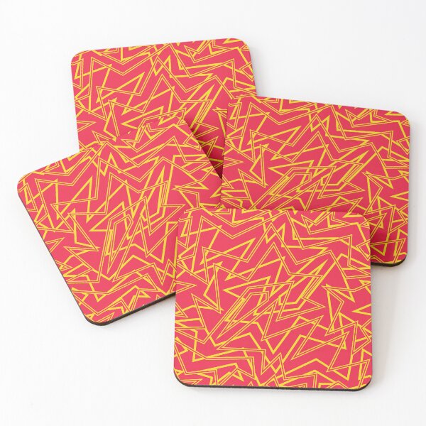 Item preview, Abstract Contemporary Pattern Red and Yellow designed and sold by SoccaTamam.