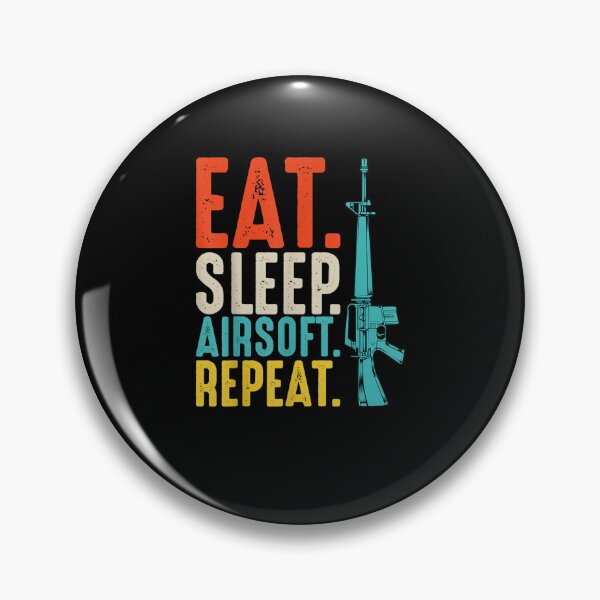 Item preview, Eat Sleep Airsoft Repeat Team Sport Motivational Quote designed and sold by DeannaMarks.