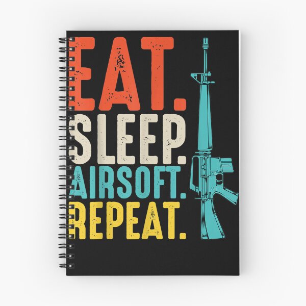 Item preview, Eat Sleep Airsoft Repeat Team Sport Motivational Quote designed and sold by DeannaMarks.